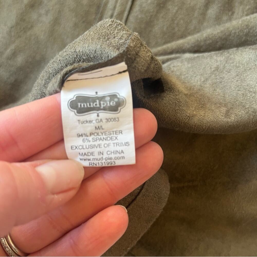 Mud Pie Women’s Isabelle Suede Vest Sz M/L - Picture 3 of 11